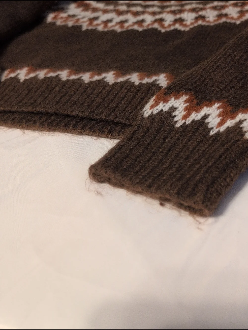 Nwt Joseph A Cappuccino Combo Fair Isle Knit Sweater Dress Travel Casual XL